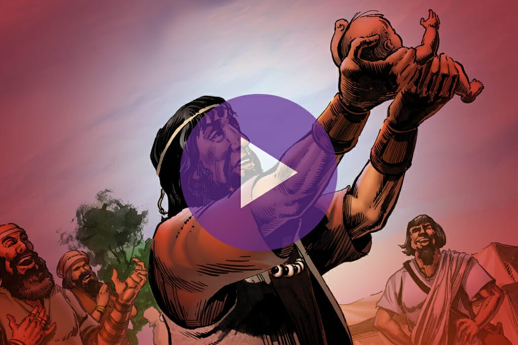 Abraham holding child